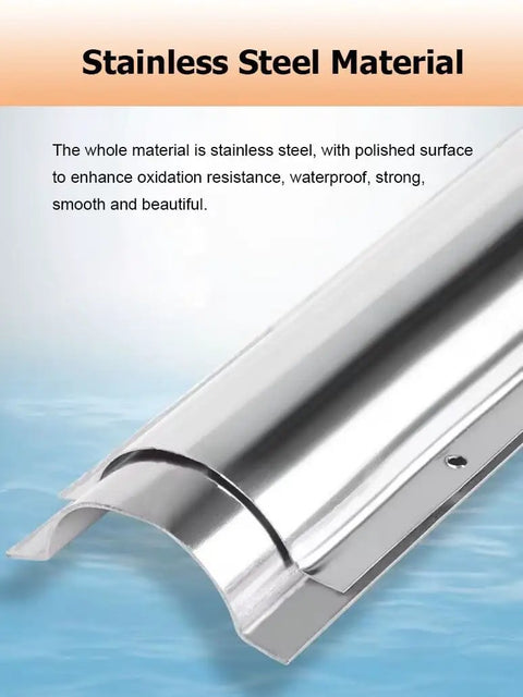 Extra Large 3.3ft Stainless Steel Cable Duct For Wall And Floor Heavy Duty Cable Management Cover And Waterproof Wire Trunking