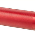 Heavy-Duty Incandescent 6-Cell D Flashlight In Display Box Red With Weather-Resistant Seals And Anodized Finish, shown diagonally
