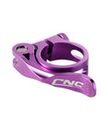 Seat Post Clamp 31.8mm For Mountain Bike Quick Release Aluminum 7075 T6 Alloy Adjustable Seat Tube Clamp Purple, CNC design visible