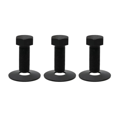 3 Pack Left Hand Thread Blade Bolts With Belleville Washers One Half Inch Diameter By One And One Half Inch Length Built Tough Mower Hardware For Finish Mowers Compatible With 502300 502301 502310 21 023 156026 502313 black bolts with washers