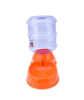 Straight Up Built Different Raised Automatic Pet Feeder For Dogs And Cats Featuring Heavy Duty Nonslip Base Easy Disassembly And Seriously Leak Proof Setup For Chill Meal Times with clear water container.