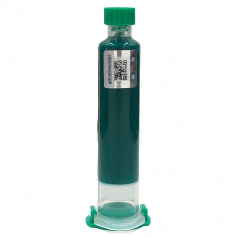 Green UV Solder Mask For PCBs, 10ml Dope Green Ink To Protect Traces, BGA Ready Photosensitive UV Cure Ink vial image