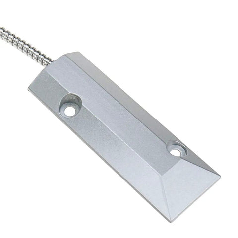 Wired door contact sensor in silver zinc alloy housing for home security. Snag Your Home Base Security With This Wired Door Contact Sensor And Magnetic Reed Switch Built Tough Inside Zinc Alloy Housing So Keeping Your Space Safe Is Total Game Changer Everyday.