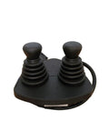 Get Your Excavator Forklift Running Smooth Again With This High Durability Joystick Replacement Part 7919040043 And 7919040052, black rubber joystick assembly.