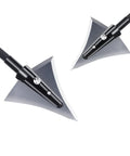 Close-up of 125 Grain Fixed Hunting Broadheads With Stainless Steel Blades And Right Bevel For Compound Bow Crossbow Recurve Pack Of 6