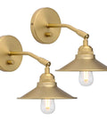 Vintage Industrial Wall Sconce 2 Pack Dimmable Metal Fixture Lighting For Living Room Kitchen Bathroom Bedroom Hallway Porch Gallery Reading Nook Coffee Bar