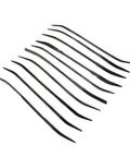 Riffler File Set 10 Piece Precision Double Ended Metal Hand Files For Dope Detailing Deburring And Finishing In Tight Corners 3 Mm By 140 Mm Each Ideal For Sculpting And Trim Work displayed in a fan layout