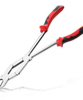 Extra Long Reach Wire Cutting Pliers With Double Joint Diagonal Cutters For Tight Spaces, 305mm high-carbon steel with TPR handles