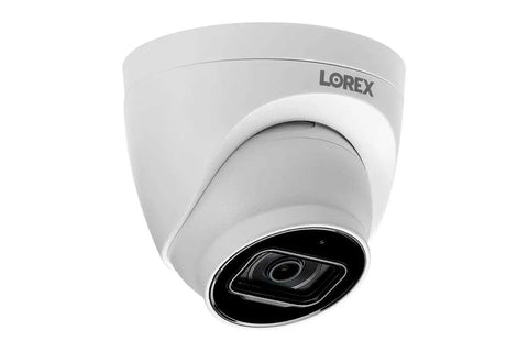 4K 16-Channel Fusion NVR System With Twelve 8MP IP Dome Cameras Listen-In Audio 130 Ft Night Vision Color camera close-up