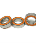 10 Piece Slick Hybrid Ceramic Ball Bearings SMR148C 8x14x4mm ABEC 7 Shielded Rings for Fishing Reels in three views