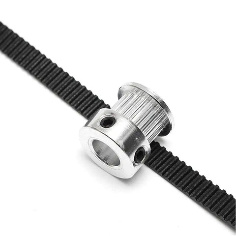 GT2 Timing Belt Pulley 20 Tooth 5mm Bore Pack Of 8 With 5 Meters Rubber Belt And Tensioner For 3D Printers Reprap Prusa MendelMax Laser Engraving Precision Positioning
