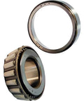 Rear Outer Wheel Bearing Fits Nissan Frontier, Pathfinder And Pickup 1990 To 1999 Honda S2000 2000 To 2009 Infiniti Q45 2000 To 2001 One Piece Easy Install For DIY And Pros, shown in side and top view