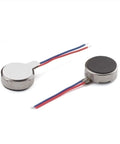 10 Pack Micro Flat Vibration Motors 3V DC 12000RPM Two Wire Tiny Pager Vibe Motors For Mobile Phones Electronics Toys Wearables Coin Cell Adhesive 10mm X 2.7mm