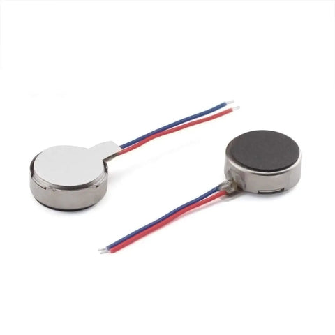 10 Pack Micro Flat Vibration Motors 3V DC 12000RPM Two Wire Tiny Pager Vibe Motors For Mobile Phones Electronics Toys Wearables Coin Cell Adhesive 10mm X 2.7mm