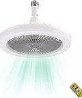No Fuss Silent Ceiling Fan Light Socket Kit With Remote Control Screw In E27 LED Bulb Socket For Ceiling Fans in white