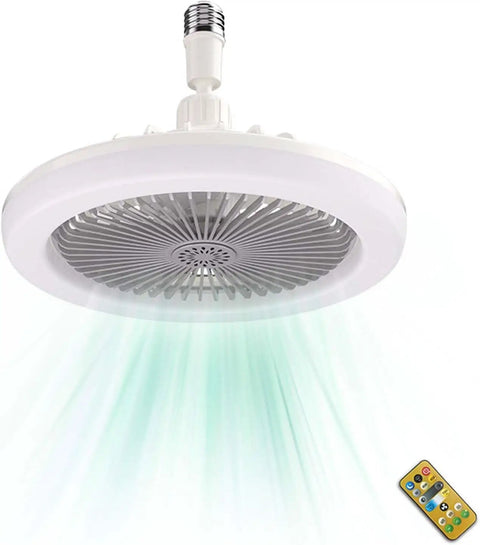 No Fuss Silent Ceiling Fan Light Socket Kit With Remote Control Screw In E27 LED Bulb Socket For Ceiling Fans in white