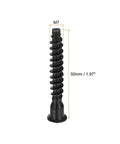 Black Carbon Steel M7x50mm Heavy Duty Hex Socket Countersunk Head Self Tapping Screw for Quick Furniture Assembly