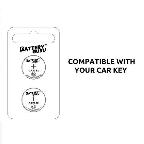 CR2032 Premium Car Key Fob Battery Pack For Honda Pilot 2016 To 2024 3 Volt Coin Cell Remote in packaging view