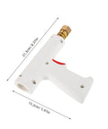 Automotive Spot Welding Torch For Cars, Small Welder For Dent Repair And Metal Restoration, white with red accent, side view