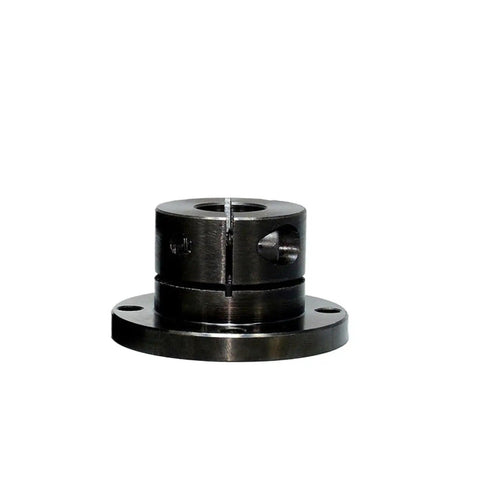 Boss Level Flange Mounted Bearing Housing With Slit Shaft For Smooth Linear Motion Support Sizes Eight Through Twenty Five Millimeters showing precise machining and sturdy design.