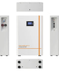 Built Tough 51.2V 100Ah LiFePO4 Lithium Battery Featuring Premium Prismatic Cells And Massive 5120Wh Output with display and connections