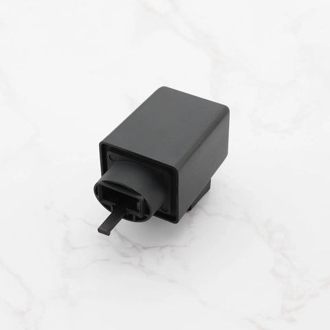 Honda 3 Pin LED Indicator Flasher Relay Two Pack, Fast Flash Fix For CRF300L And VTR1000F, black ABS module on marble surface
