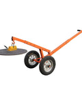 Heavy Duty Magnetic Manhole Cover Lift Dolly Kit Featuring A Rock Solid Steel Frame And A Knockout 880 Pound Grip To Move Heavy Ferrous Material Without Breaking A Sweat on wheels.