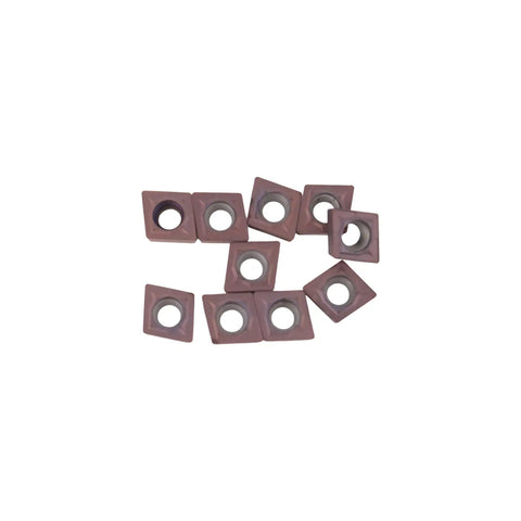 10Pcs CCMT Turning Inserts 21.51 CCMT060204 Carbide Multilayer Coated For Steel And Stainless Steel Machining shown in a group