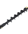 6 Inch Diameter Auger Bit With 48 Inch Length And 2 Inch Hex Collar Skid Steer Mounted Post Hole Digger Attachment For Universal Mounts Heavy Duty Performance For Faster Holes showing side view.