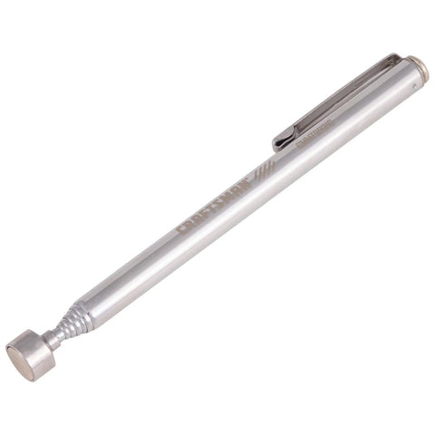 Craftsman telescoping magnetic pickup tool, silver metal with pocket clip.