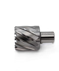 Side view of Oscarbide annular cutter, 1-1/2 in dia, 1 in DOC, 3/4 in Weldon shank for magnetic drill press