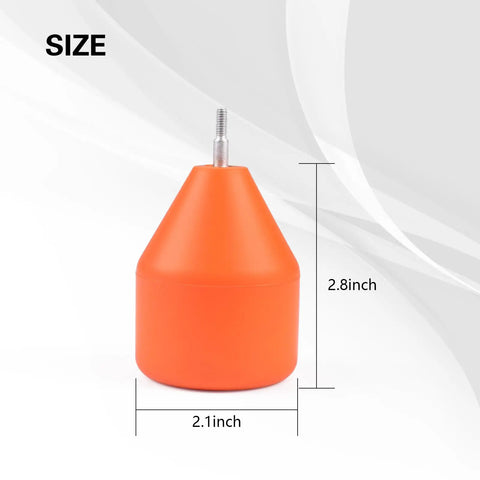 Foam Arrow Tips Set For Archery Practice With EVA Foam Material, size 2.8 inch x 2.1 inch, aluminum screw for standard arrows.