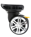 Heavy Duty Replacement Luggage Caster designed for silent glide and reliable braking, ideal for standard carry-on suitcases.