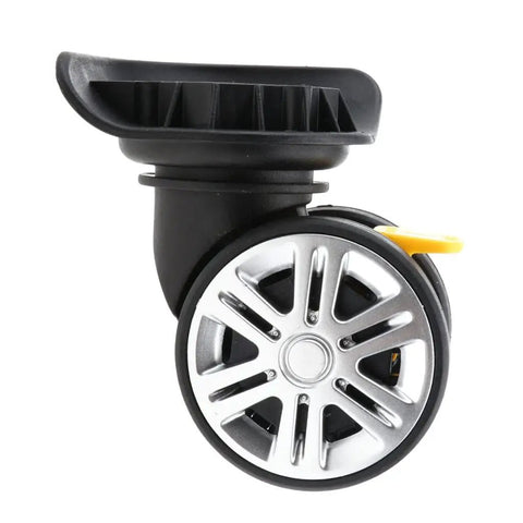 Heavy Duty Replacement Luggage Caster designed for silent glide and reliable braking, ideal for standard carry-on suitcases.