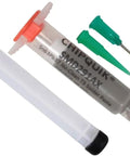 Leaded No Clean Solder Paste 63Sn37Pb For SMT SMD In 5cc Syringe 15g With Plunger And Tip T3 25 To 45 Micron Particulate