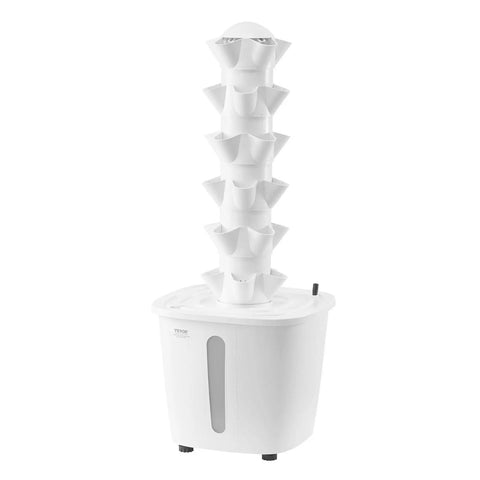 Dope Indoor Hydroponic Growing Tower With Six Levels And Thirty Pods Space Saving Vertical Garden System With Water Pump And Timer Water Circulation For Herbs Vegetables And Fruits Easy Home Farm Setup