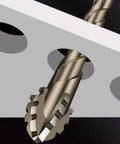 Carbide-tipped sawtooth eccentric drill bits, 3-piece with hex shanks, Amazon brand
