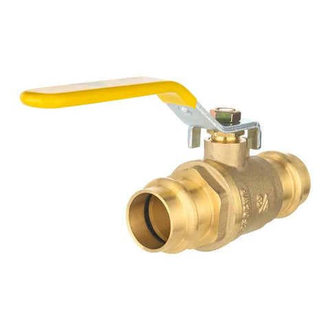 Pack of 10 Lead Free Three Quarter Inch Copper Press Ball Valves With EPDM O Rings, One Quarter Turn Full Port Shut Off