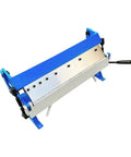 24 Inch Box Pan Brake For 20 Gauge Sheet Metal, Bench Top Bender with 9 Inch Working Height, side view showing removable fingers