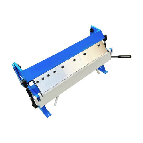 24 Inch Box Pan Brake For 20 Gauge Sheet Metal, Bench Top Bender with 9 Inch Working Height, side view showing removable fingers