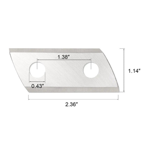 Beefy Electric Wood Chipper Shredder Replacement Blades 2 Pack For EKDT8401 SK5 steel double-edged blade dimensions in inches