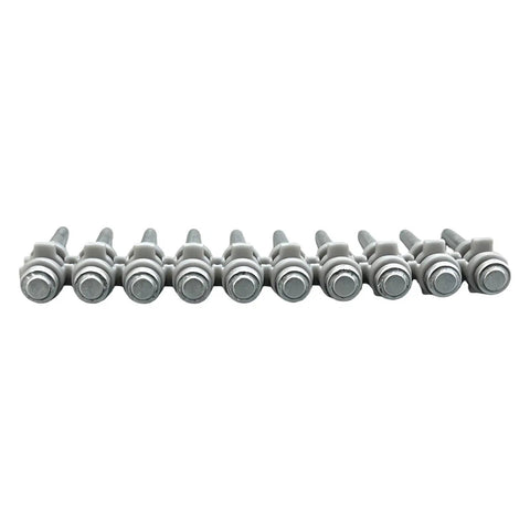 Close-up of 5/8 Inch Collated Concrete Nails For Hilti BX3 X-S B3 MX Gas Actuated Tools, Fasten Metal Framing To Concrete Or Steel