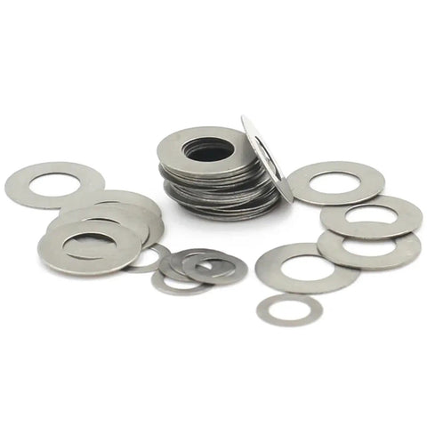 304 Stainless Steel Flat Washer Set 200 Pcs M3 To M10 Assorted Gaskets For Fasteners Built To Spread Load Keep Thickness Deliver Consistent Clamp Beefy Durability For DIY Spares Kit And Projects, assorted washers