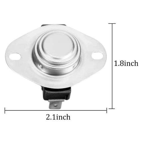 Go To Dryer Temperature Limit Switch 501993 Replacement For LG Clothes Dryer Easy Install High Temp Cutoff Protector Calibrated For Safe Heat Control Thermal Shutdown For Home Laundry Appliances, 2.1x1.8 inch metal thermostat