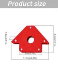 Check Out This Crazy Cool 6Pc Magnetic Welding Fixture Tool For Super Stable Support And Precision Positioning On All Your Soldering Jobs Without Deformation Woes, showing product dimensions and design.