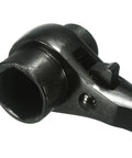 Durable Pointed Tail Ratchet Socket Wrench For Nuts And Bolts In Tight Squeezes Mini Adjustable Mechanic Kit heavy duty steel head close-up.
