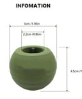Green rubber foot protector with dimensions for 4 Pack Outdoor Chair Foot Protectors Rubber Feet Pads For Metal Legs Replacement Covers