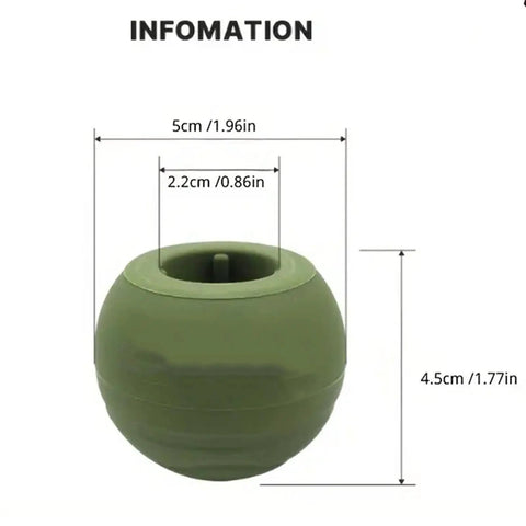Green rubber ball feet pad with dimensions; 5cm width, perfect for Keep Your Outdoor Camping Chairs Steady With These Thick Rubber Ball Feet Pads That Resist Sand Rocks Soil And Slide Right On For Patio Furniture Protection.