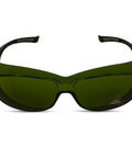 Built Tough Kickass IR3 Welding Safety Glasses With Anti Fog And Anti Scratch Wrap Around Lenses UV Shield, front view.