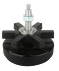 Heavy Duty Machine Leveling Feet M16 Thread 3300 Lb Capacity 5.12 Inch Base Cast Iron Black Oxide Finish For Industrial Equipment